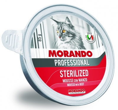 PRO KOT STERILIZED Schale mit Rindfleisch 85g - MORANDO