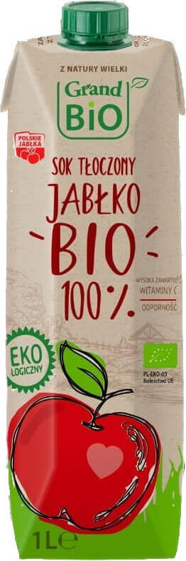 Παρατημένος χυμός μήλου 100% NFC BIO 1000 ml SOKPOL