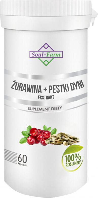 Brusinka + Extrakt z dýňových semínek 60 kapslí (275 mg + 275 mg) - SOUL FARM