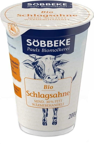 Sahne 30% BIO 200 g - SOBBEKE