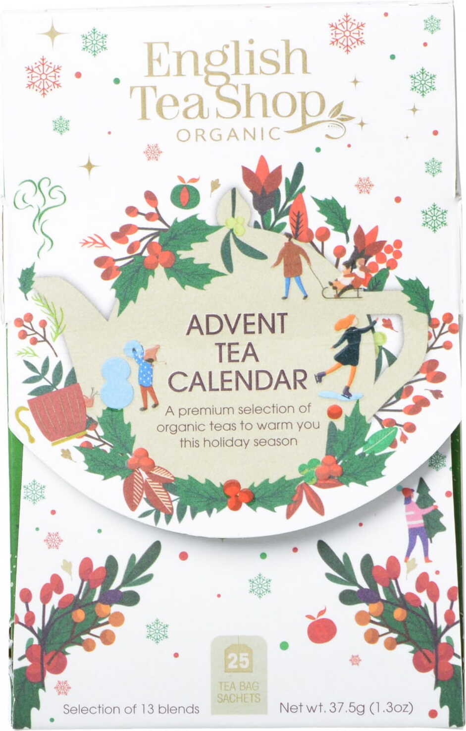 Teeset Adventskalender putih (25x1,5) 375g ENGLISH TEA SHOP