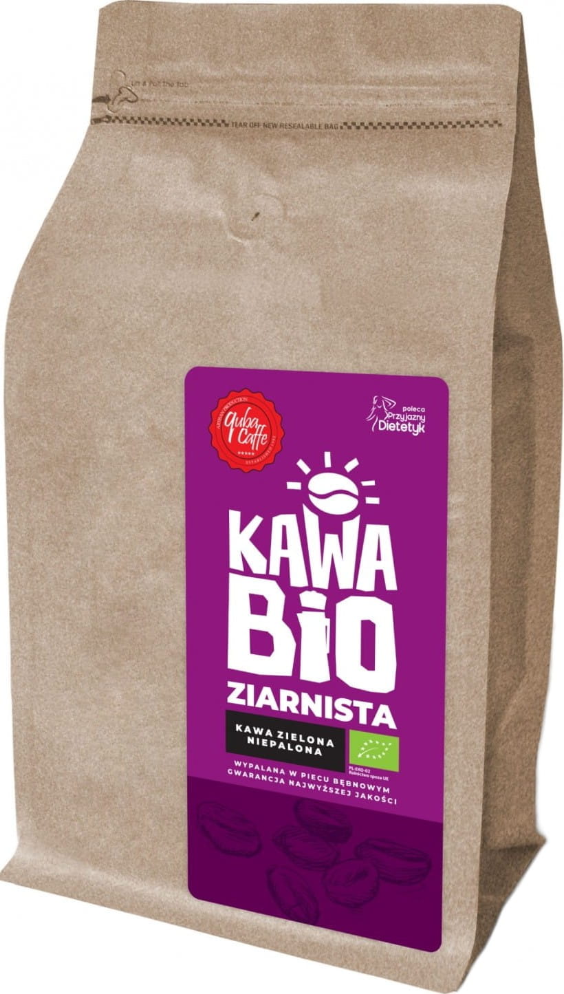 Grønne kaffebønner Arabica 100% økologisk 250 g QUBA CAFFE
