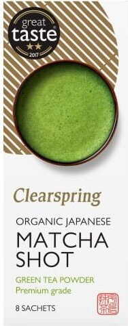 Japanisches Matcha Premium Grande Pulver BIO 8 x 1 g CLEARSPRING