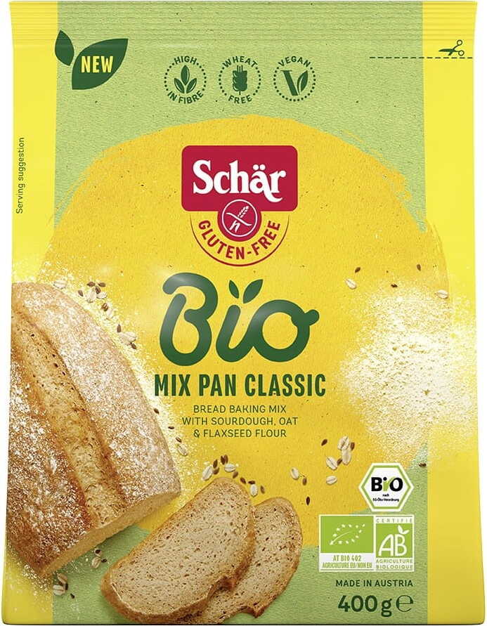 Mélangeur Mélange pour pain classique sans gluten BIO 400 g SCHÄR