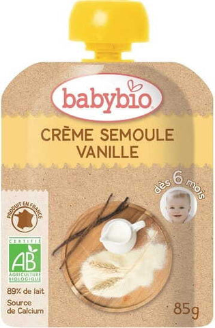 Milchdessert mit Vanillegrieß ab 6 Monaten BIO 85 g BABYBIO