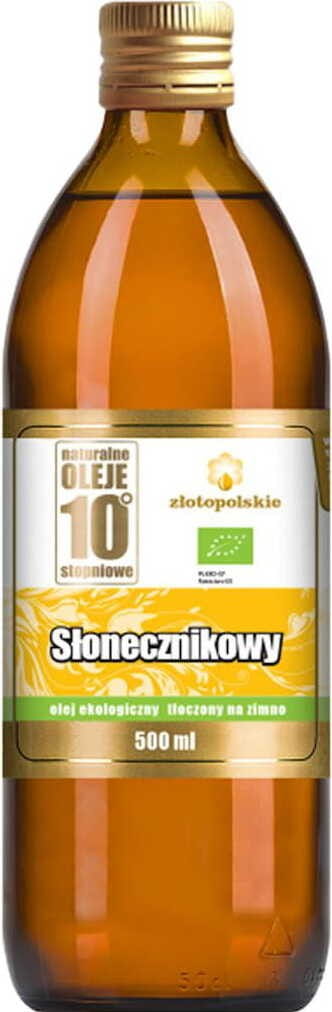 Olio di girasole spremuto a freddo BIO 500 ml - POLISH GOLD