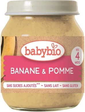 Bananen-Apfel-Dessert ab 4 Monaten glutenfrei BIO 130 g BABYBIO