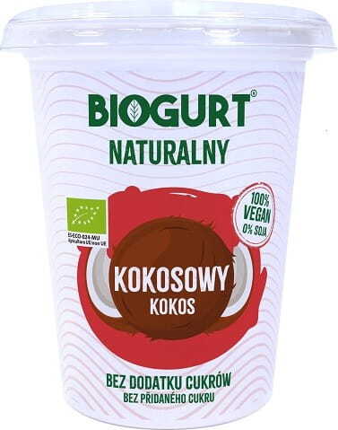 BIOGURT veganská fermentovaná kokosová jogurtová alternativa BIO 400 g BIOGURT