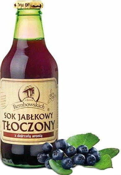 Gepresster Apfelsaft mit Aronia 250 ml REMBOWSCY