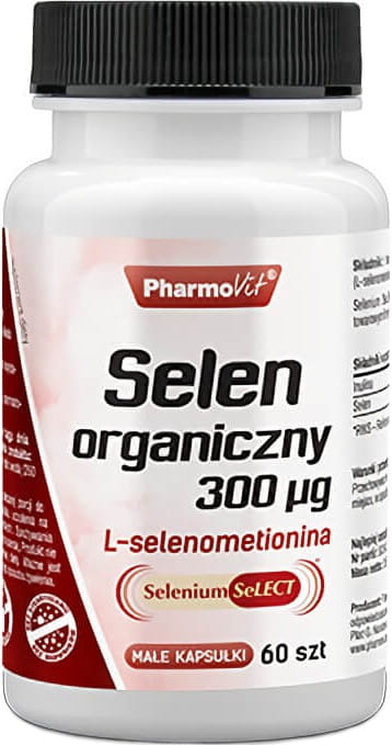 Organický selen 300ug L - Selenomethionin Selen Select 60 kapslí PHARMOVIT