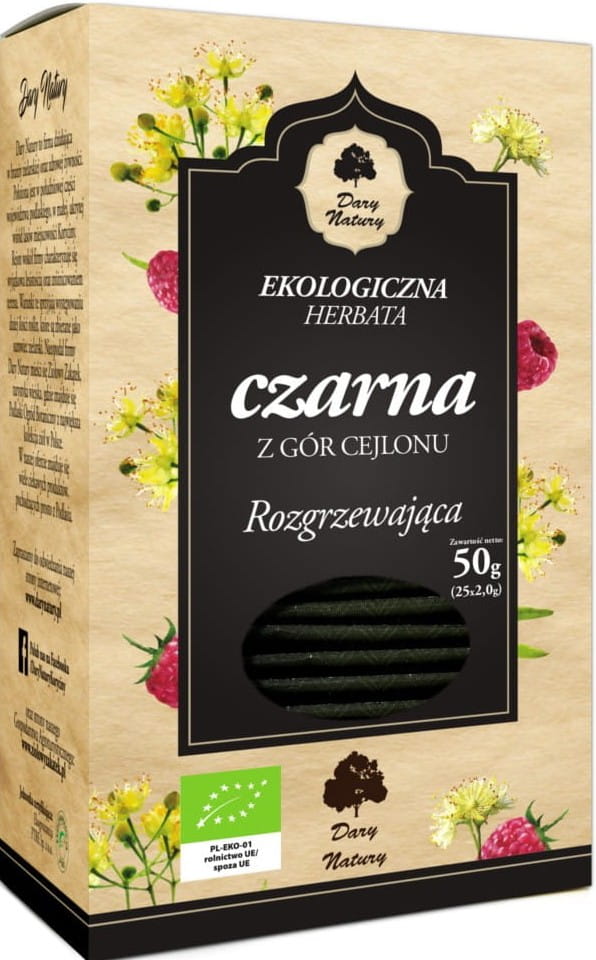 BIO zahřívající černý čaj (25 x 2 g) - DARY PŘÍRODY