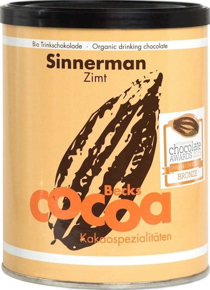 Fairtrade Zimt horká čokoláda bez lepku BIO 250g - BECKS COCOA