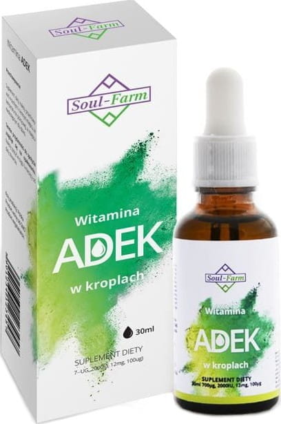 Vitamin ADEK v kapkách (700 mcg + 2000 IE + 100 mcg + 12 mg) 30 ml - SOUL FARM