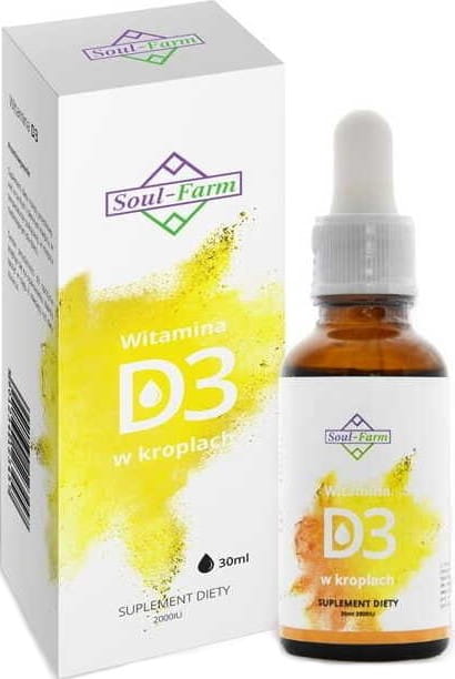Vitamin D3 v kapkách (2000iu) 30 ml - SOUL FARM