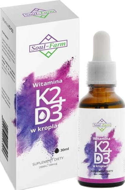 Vitamin K2 + D3 v kapkách (100mcg + 2000iu) 30 ml - SOUL FARM
