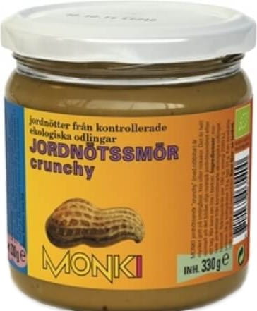 Creme de amendoim crocante com sal marinho BIO 330 g - MONKI
