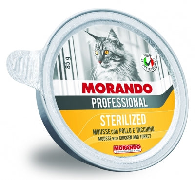 PRO KOT STERILIZED Schale mit Huhn und Pute 85g - MORANDO