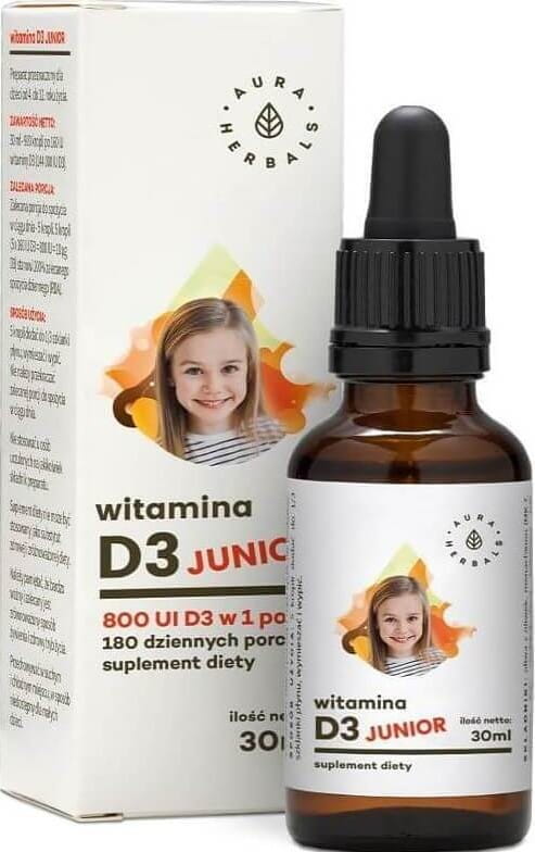 Vitamina D3 junior 800 ui 30 ml AURA HERBALS