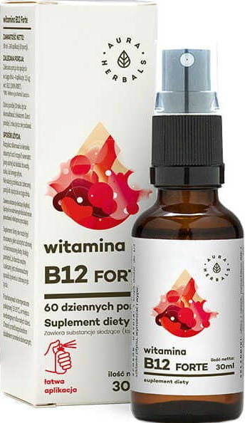 Βιταμίνη B12 FORTE 60 μερίδες 30 ml AURA HERBALS