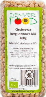 Bezlepkové cizrna BIO 400g DENVER FOOD