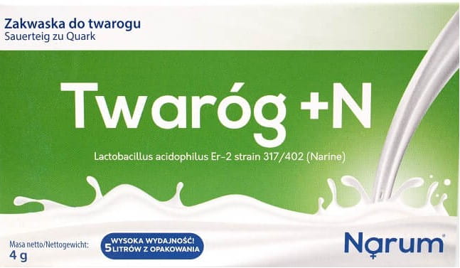 Hüttenkäse + n levande bakteriekulturer Probiotisk Narine-surdeg för hüttenkäse 5 påsar NARUM