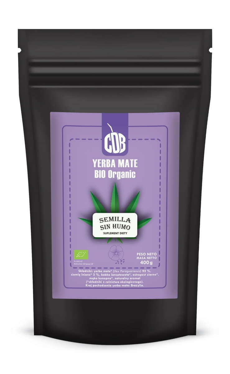 Yerba Mate semilla bez kouře BIO 400 g - BIO MATE GRÜN
