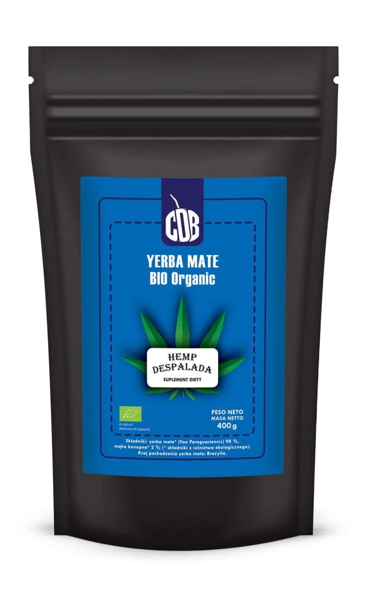 Yerba Mate Hanf despalada BIO 400 g - BIO MATE ZELENÁ