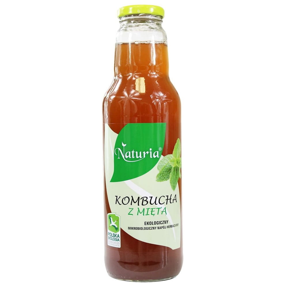 Kombucha s mátou BIO 750 ml - NATURIA