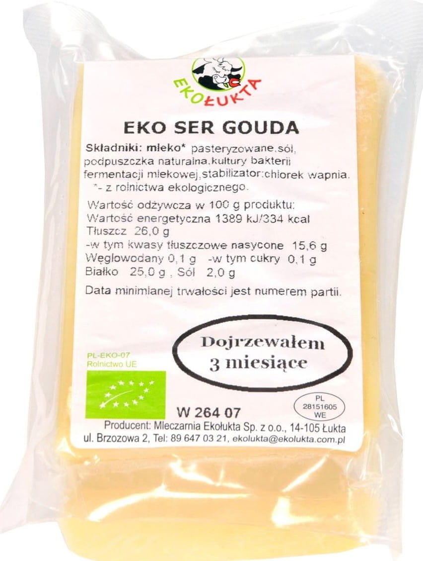 Gouda BIO-Keju Makmal (300 g) - ECO ŁUKTA