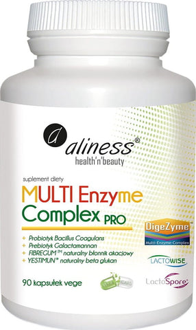 Verdauungsenzyme Multi-Enzym-Komplex pro 90 ALINESS vegetarische Kapseln