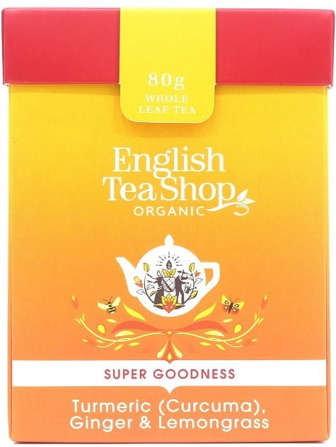 Vesztes póló gyömbérrel, kurkumával és citromfűvel BIO 80 g ENGLISH TEA SHOP