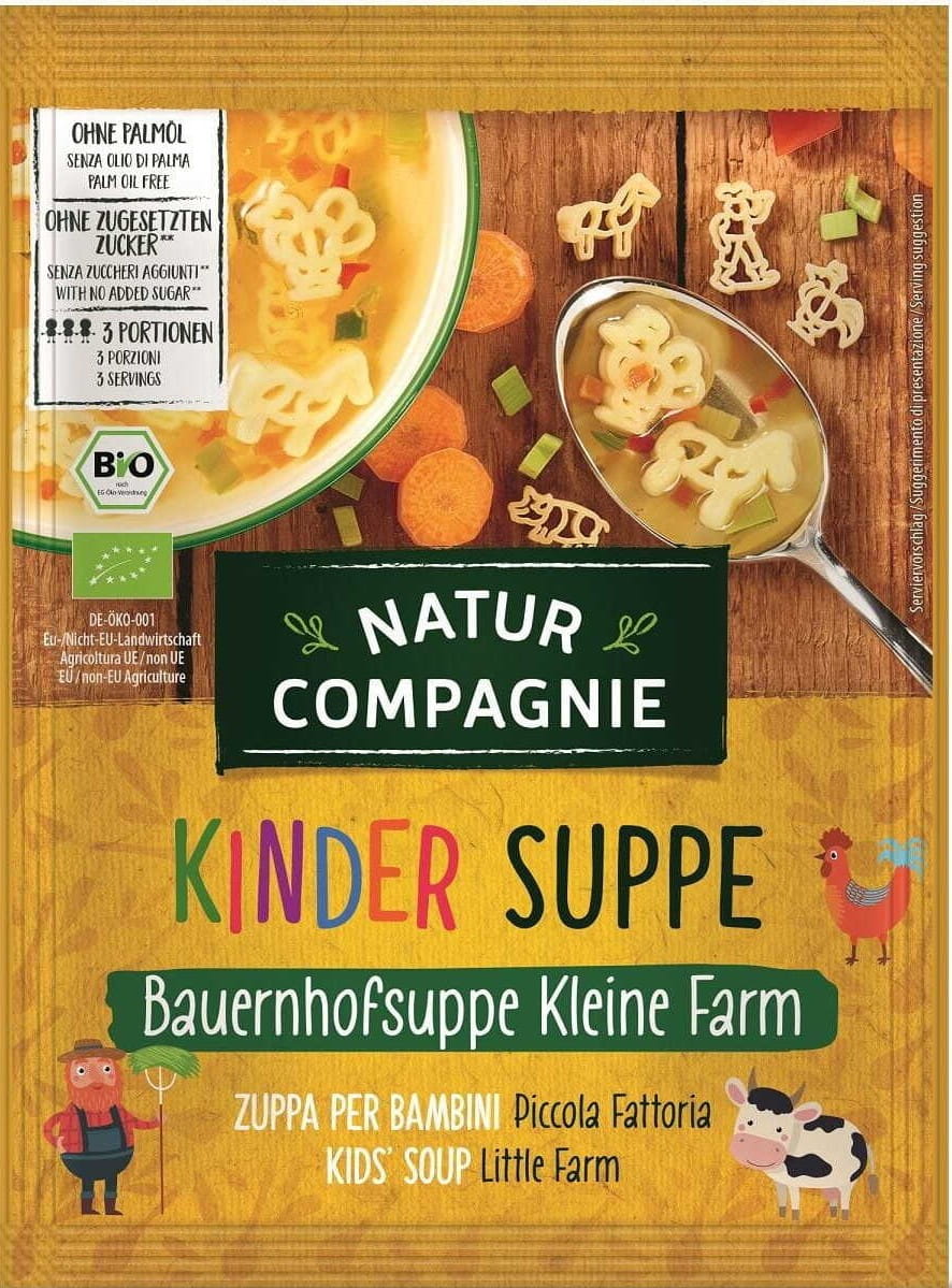 Groentesoep met noedels farma BIO 63 g - NATUR COMPAGNIE