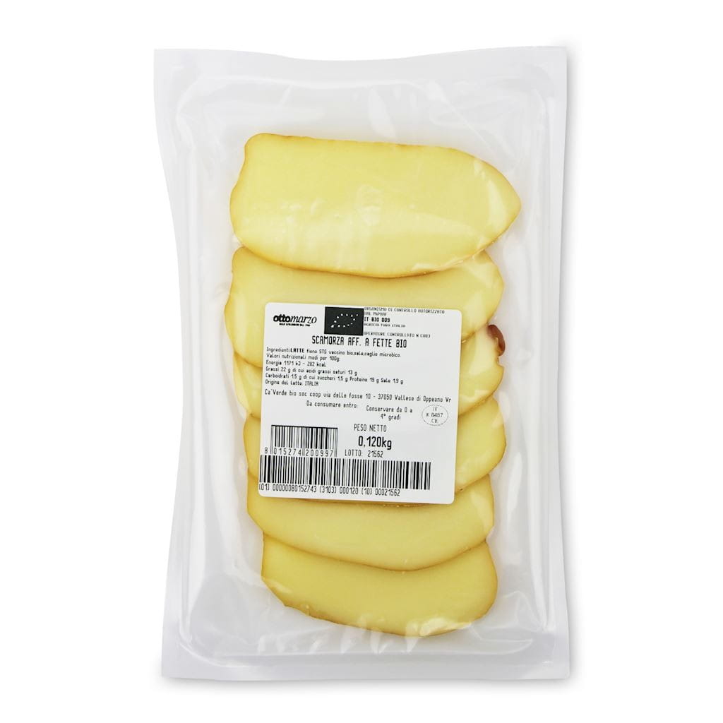 Scamorza Affumicato a Fette BIO 120 g - CA'VERDE