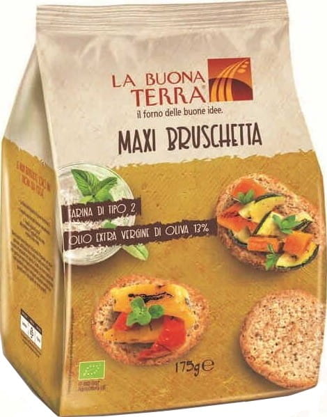 Bruschetta chléb s extra panenským olivovým olejem BIO 175 g - LA BUONA TERRA