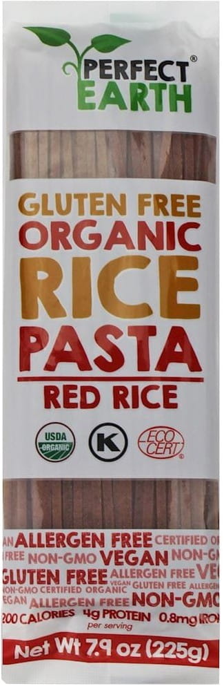 Pasta met rode rijst glutenvrij BIO 225 g - PERFECT EARTH