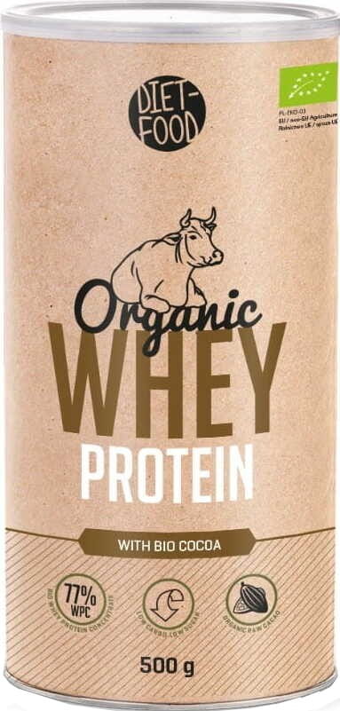 Whey Protein with Cocoa ORGANIC 500 g DIET FOOD