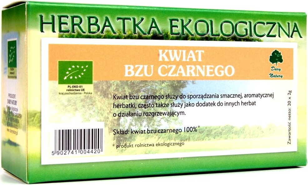 Bezový květ čaj BIO (20 x 2 g) - DARY PŘÍRODY