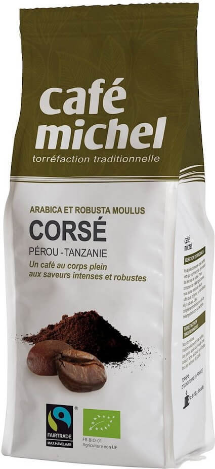 Mletá káva Arabica / Robusta fair trade BIO 250 g - CAFE MICHEL