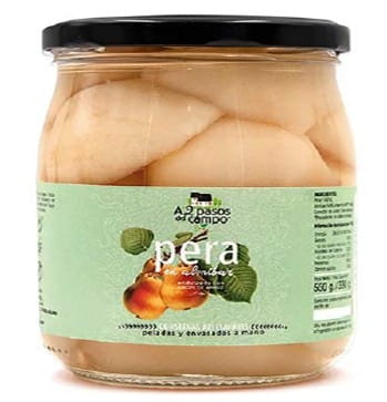 Χωρίς γλουτένη αχλάδια σε σιρόπι ρυζιού BIO 550 g - A2 PASOS DEL CAMPO