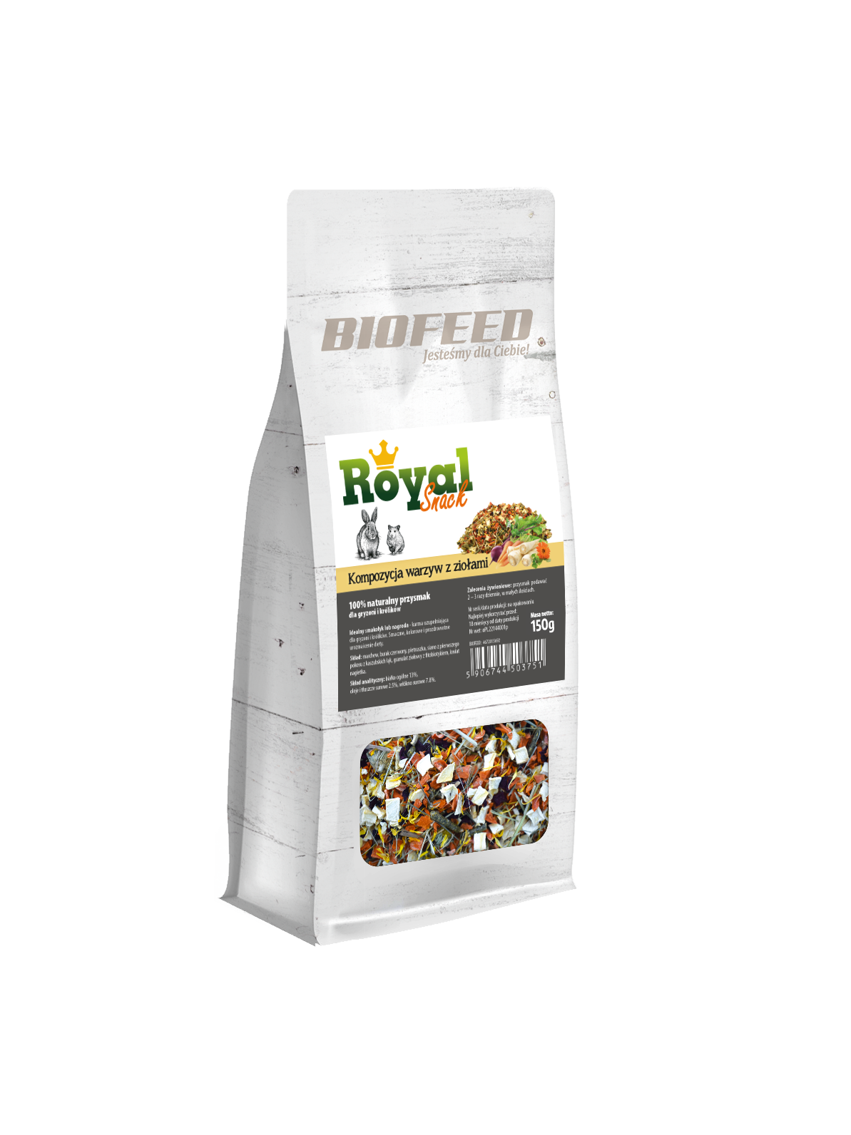 Royal Snack - Gemüsekomposition mit Kräutern 150g - BIOFEED