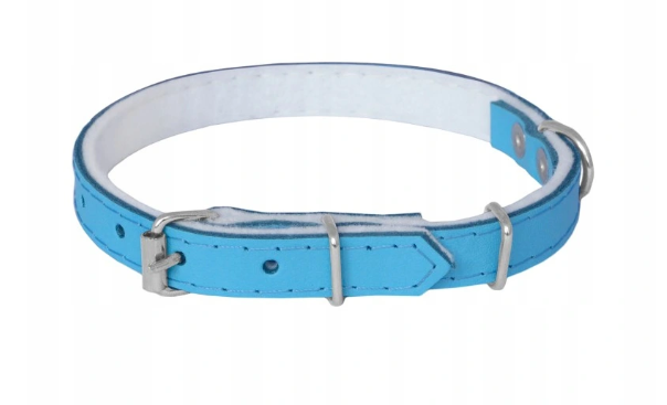 Lederhalsband - 12-35cm Blau - CHABA