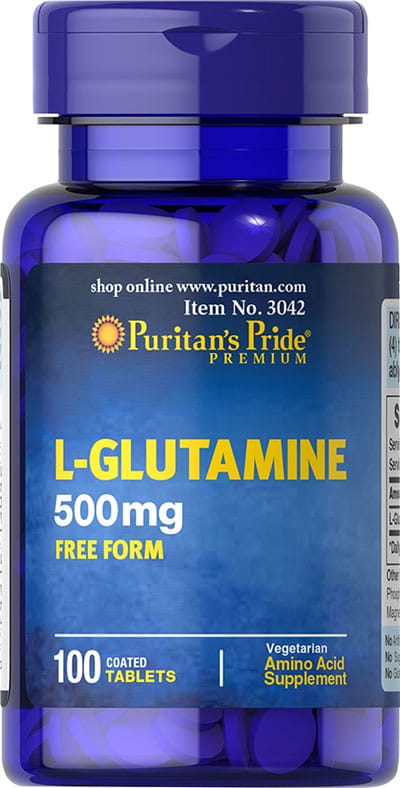 L-Glutamine 500 mg 100 Capsules PURITAN'S PRIDE