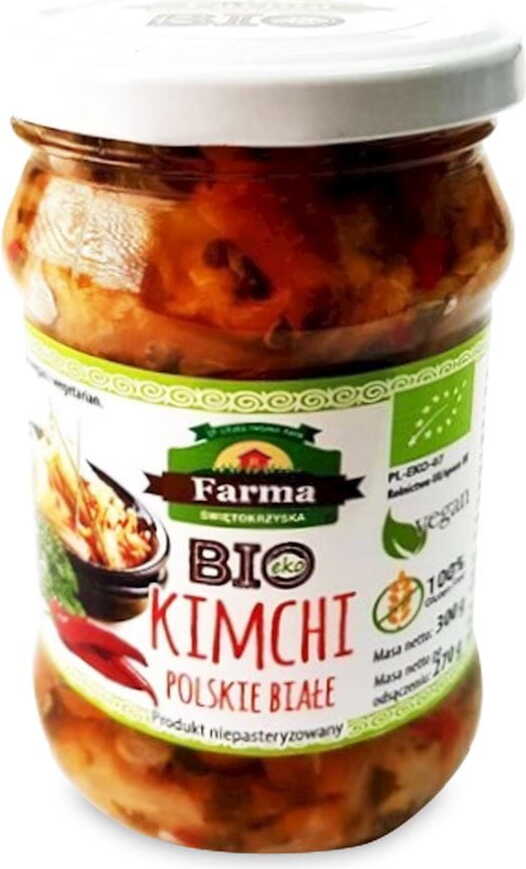 Valkoinen orgaaninen kimchi ilman gluteenia 300 g (270 g) - FARMA ŚWIĘTOKRZYSKA
