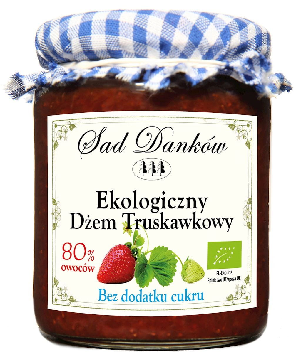 Mứt dâu tây hữu cơ không đường 260 g - SAD DANKÓW