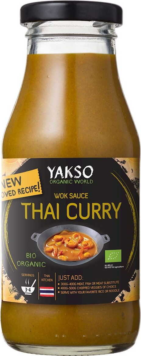 Thai curry szósz BIO 240 ml - YAKSO