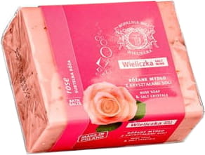 Sæbe med saltkrystaller diskret rosa 150 g - SALZBERGWERK WIELICZKA