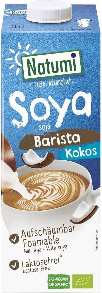 Sojadrink - Kokos Barista ohne Zuckerzusatz glutenfrei BIO 1000 ml - NATUMI