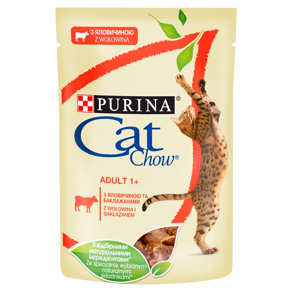 CAT CHOW ADULT GiJ Rind und Aubergine 85g - PURINA