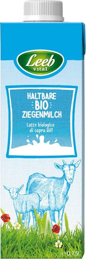 Kozí mléko (min. 3 % tuku) BIO 750 ml - LEEB VITAL
