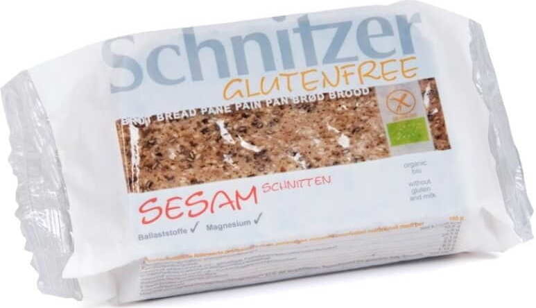 Geschnittenes Sesambrot glutenfrei BIO 250 g - SCHNITZER